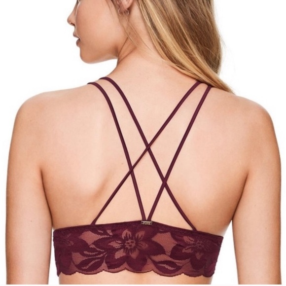 Victoria's Secret PINK Lace Strappy Lightly Lined Triangle Bralette - Picture 2 of 5